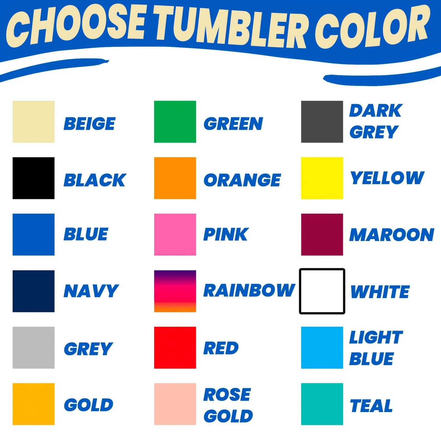 custom tumblers with faces color options