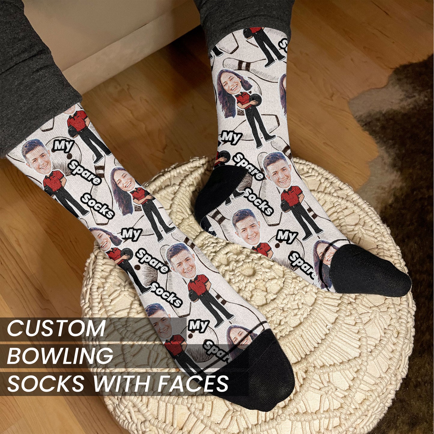 Bowling Gift Custom Socks