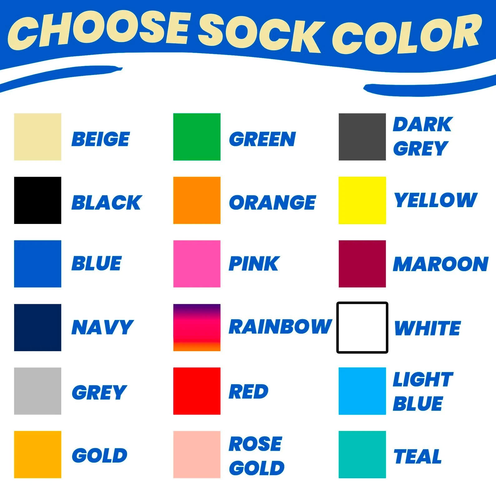 personalized socks with doctor's face and medical team sock color options