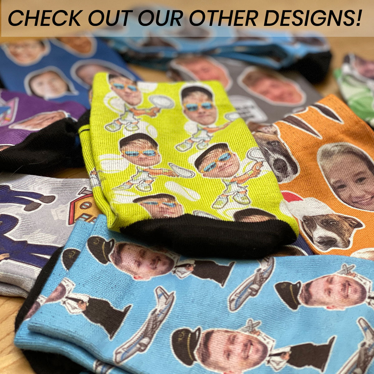 Army Gift Custom Face Socks